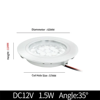 Ultra-tanek spot LED vgrajeni majhne pozornosti strop downlight 12V kuhinja zaprtih dnevna soba omara vgrajena v mini pozornosti