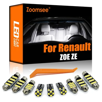 Zoomsee Notranjosti LED Za Za Renault ZOE BENEDIKT 2013 Do 2018 2019 2020 + Canbus Vozila Žarnice Notranja Kupola Zemljevid Branje Lučka Auto Kit