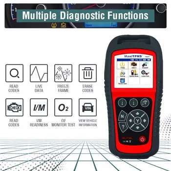 AUTEL TS601 MaxiTPMS Orodje OBD2 Optičnega Kodo Bralnik Senzor znova učiti Reset Avtomobilske Vključite ECU Reprogramiranje Diagnostično orodje
