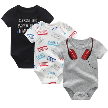2019 3PCS/Veliko Dekliška Oblačila, Bombaž Unisex Baby Girl Obleke Bombaž Samorog Newborn Baby Bodysuits Fant Obleke Roupas de bebe