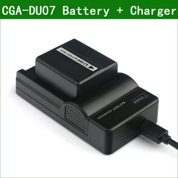 LANFULANG Zamenjava CGA-DU07 Baterije in Micro USB Polnilec za Panasonic VW-VBD140 VDR-D308 CGR-DU07 VSB0470 VW-VBD070