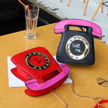 Ženske Torbice Nov Modni Telefon Slog Ustvarjalne Smešno Torba Osebno Phone Messenger Bag