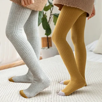 Otrok pantyhose dekle nogavice bombaž toplo mehko hlačne nogavice za deklice baby nogavice candy barve pomladi jeseni mode 2020 Nova