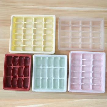 100 kozarcev za Enkratno uporabo microwavable plastičnih cmok box embalažo s pokrovom posoda