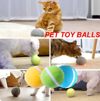 Pet Igrače za Pse Zlobne Žogo Nov Dizajn za Hišne živali Pes Mačka Igrača RGB LED Luči Interaktivne Igrače, Električni Spremljevalec