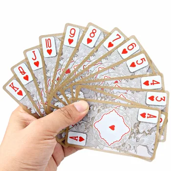 Nepremočljiva Prozorno Pvc Poker Gold Rob Igralne Karte Zmaj Kartico Novost Visoke Kakovosti Zbiranja namizna Igra, Darilo Na zalogi