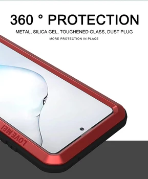 Za Samsung Galaxy Note 10 Lite Primeru Ljubezen Mei Močan Kovinski Oklep Šok Umazanijo Dokaz Vodoodporna Kritje Velja Za Opombo 10 Lite
