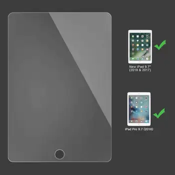 2 PACK 9H Kaljeno Steklo Film, Zaščito Ščit Screen Protector za iPad z 9.7