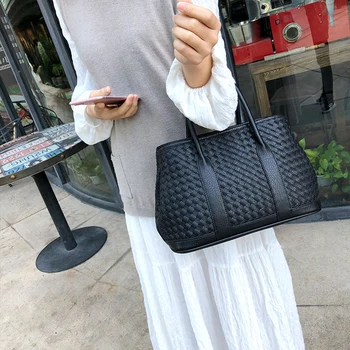 YBYT nov modni crossbody torbe za ženske do leta 2020 pletenje PU usnje, velika zmogljivost torbici tote vrečko ženski ramenski messenger bag