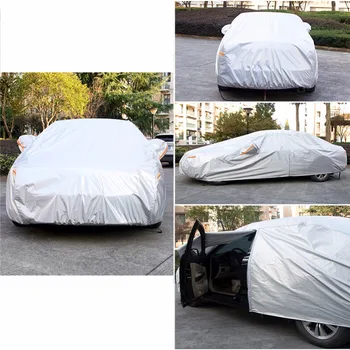 Kayme aluminija Nepremočljiva avto prevleke super za zaščito pred soncem prah, Dež avto zajemajo celotno univerzalni auto suv zaščitnih za Hyundai