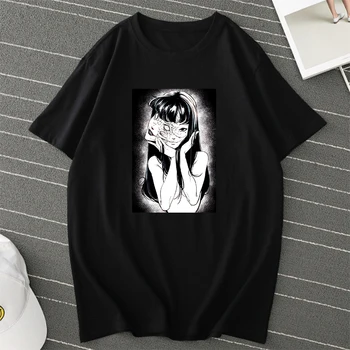 Ulične Kul T Srajce za Moške Tomie Junji Ito Japonski Anime T Shirt Letnik Harajuku Grafični Tees Ženske 2020 Poletje Tee Vrhovi