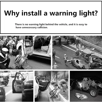 2pcs Avto Openning Vrat Opozorilo Flash Lučka za Varnost Brezžičnega Proti Trčenju Opozorilne Luči Za Chevrolet Cruze Malibu Tahoe Primestni