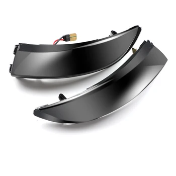 2PCS LED Strani Krilo Rearview Mirror Žarnice Teče Vključite Opozorilne Luči Dinamični Kazalnik Blinker Luč za Ford Fiesta 08-17
