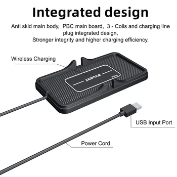 Fivetech 10W Qi Brezžični avto polnilnik za iPhone11 Pro/Xs/Max/X/Xr Samsung S20/S10 Xiaomi mi indukcijske hitro brezžično polnjenje pad