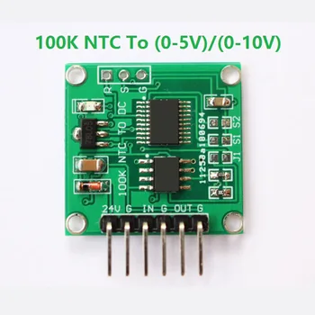 2 Enote 100K NTC 0-10V 5V Pretvornik -20 do +150 Cel. NTC Thermistor Napetosti Linearno Pretvorba Signala Balzam za Modul