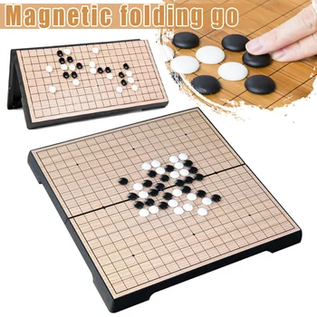 Novo Kitajski Stare Igre Checker Zložljiva Miza Magnetni Pojdi Šahovska Garnitura Prenosni Darilo