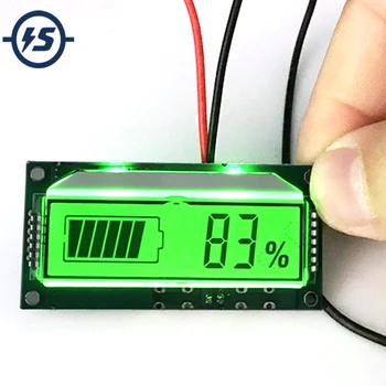 Zmogljivost baterije Indikator Voltmeter Odstotne Moč Monitor Za 12V-84V svinčevih Baterij 2S-28S