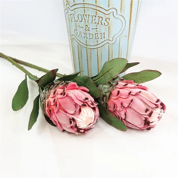 1Pc Umetno Protea Cynaroides Cvet Rastlin DIY Vrtno zabavo, Poroko Dekor Umetni & Posušeno Cvetje visoko kakovost materiala