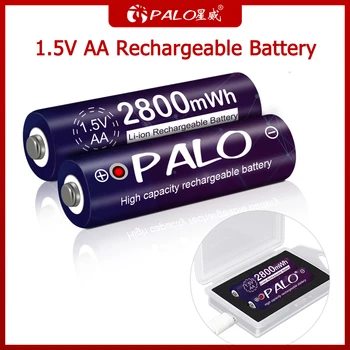 PALO Baterije AA 1,5 v baterije 2A 2800mwh za 1.5 Volt Baterias Bateria Baterije za Igrače Elektronski termometer
