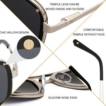 Retro Kvadratnih sončna Očala Moških 2020 Modne blagovne Znamke Oblikovalec Zakovice sončna Očala Za Moške Letnik Odtenkih Za Ženske gafas de sol hombre
