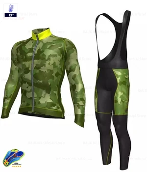 Zimska Kolesarska Oblačila 2021 Moda Prikrivanje Dolge Rokave Kolesarski Dres Komplet Moških Mtb Toplotne Runo Ropa De Hombre Kolo Jersey