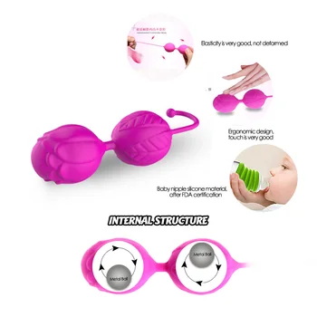Silikonski Keglove Kroglice Smart Ljubezen Žogo sex igrače za Ženske Vaginalne Tesen Uresničevanje Pralni Ben Wa Kroglice Adult Sex Igrače za Ženske