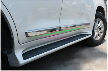 Chrome Avto-Styling Telo Stranska Vrata Okrasimo Stražar Odbijača Trim Kompleti 2008-2018 Za Toyoto LC Land Cruiser 200 Dodatki