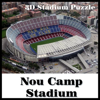Pameten&vesel 3D puzzle model stadion NouCamp Stadion spominki iz papirja materiala DIY igrače