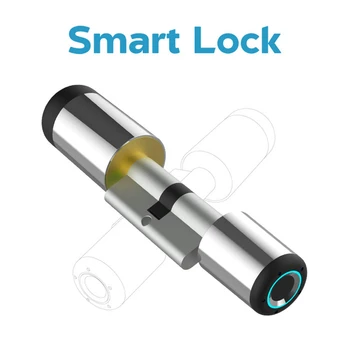 Prstnih Smart Lock Brezžične Elektronske Bluetooth Zaklep Cilinder Biometrični Čitalnik Prstnih Zaklepanje Smart Home Security Vrata Ključavnice