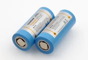 2PCS LiitoKala 26650-55A 5000mAh 26650 baterije Li-ion, 3.7 v, Baterije za ponovno Polnjenje za Svetilko 20A 3,6 V Moči baterije