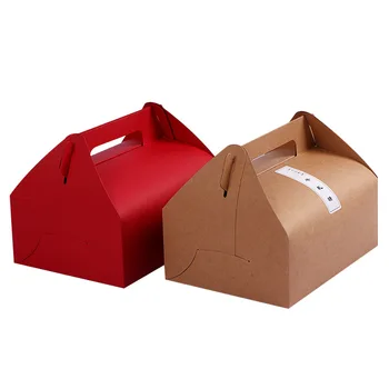 10PCS/Veliko Prenosni Velike West Point Peko Embalaža Gift Box, Jajčni Rumenjak Svež Piškotov Takeaway Pakiranje Torto Sladkarije, Piškoti Polje