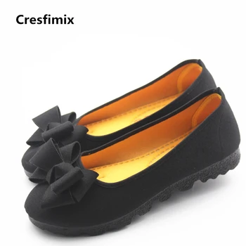 Cresfimix ženske, modno pomlad & poletje zdrsne na ravno čevlji lady udobno black loafers lady kul jate poletni čevlji a303