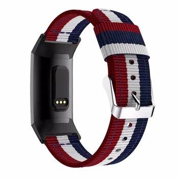 Zamenjava Za Fitbit Polnjenje 4 Band Najlon Tkanine Traku Band Zamenljivi Smart Fitnes Watch Band iz Nerjavečega za Charge3