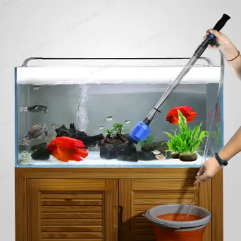 Novo Fish Tank Aquario Čiščenje Orodja Električni Peščeni Filter Čistilec Vzmet Vakuumske Sprememb Vode Za Pranje Črpalka Akvarij Dodatki