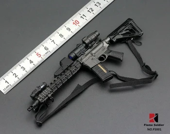 1/6 FlameSoldier FS001 M4 Pištolo Model Igrača Orožje Model fit 12 