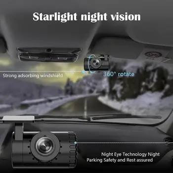 Android USB Avto DVR Dash Fotoaparat ADAS 1080P Full HD Video Snemalnik Night Vision Zanke Snemanje G-senzor 170° širokokotni Dashcam
