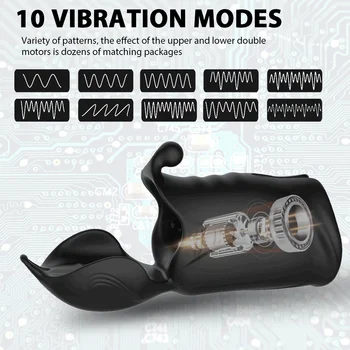 Močan Moški masturbator Vibrator za Moške glavice penisa penis usposabljanje massager Vagina Muco Električni Sex Igrače Za Adlut masturbacija