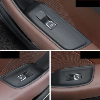Avto styling kritje trim okno dvigalo gumb preklopi bleščica notranje zadeve trakovi ABS nalepke za Audi A3 A4 V3 V5 okrasni Dodatki