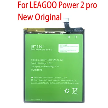 NOVI Originalni 4000 mah Bt-5201 Baterije Bor LEAGOO Moč 2 pro Pametni Telefon Visoke Kakovosti +Številko za Sledenje
