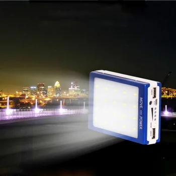 5V 1A 2.1 Sončna energija Banke Dvojno USB Solarni Polnilec Modul Vezje + Sončne celice +Lupino Kovček + LED Luči DIY Kompleti