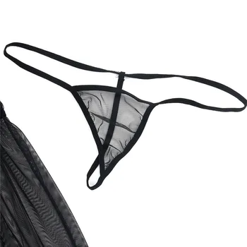 M-3XL Plus Velikost Obleka Ženske Črne Čipke Sleepwear Super Seksi Doma Obleke Za Ženske Vrhovi In Hlačke Dva Kosa Perila Haljo Set