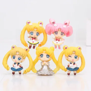 6pcs/set Sailor Moon Torto Toppers, Merkur, Mars Venus Torto Slika Dekleta, Otroci Rojstni dan Torta Dekoraterstvo Orodja Stranka Dobave