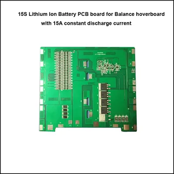 15S 55.5 V balancehover odbor Li-ionska Baterija 63V PCB board in BMS ravnotežja skuter za litijeve baterije z 15A trenutno