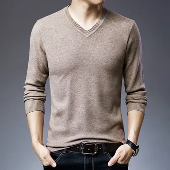 Prevelik priložnostne barva dno majica plus velikost XL pulover proti-vrat moški ohlapen pulover puloverju pulover