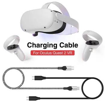 3M Podatkov Line napajalni Kabel Za Oculus Quest 2 VR Slušalke USB 3.1 Visoke Hitrosti Tipa C Prenos Podatkov Tip-C Kabel VR Dodatki
