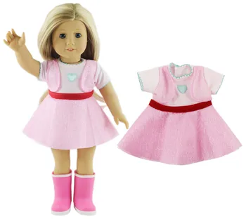 8 Set Lutka Obleko za 18 Inch Ameriški Lutka različnih Princesa Obleko