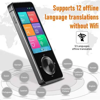 Prenosni 3,0 Palca Glas Prevajalec 107 Jezikov Več Jezikov Instant Prevajanje Mini Brezžična 2 Način Realnem Času Prevajalec