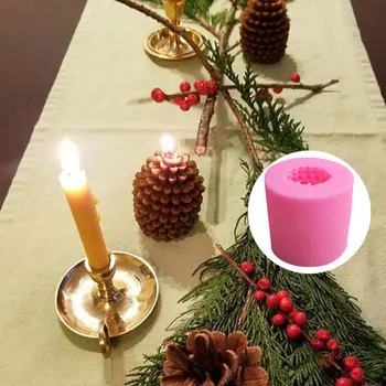 VOGVIGO 2020 3D Božični Bor Cone Silikonski Sveča Plesni DIY Ročno Aromaterapija Sveče čebelji vosek Pinecone Sveče Izdelava Kalupa