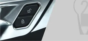 4Pcs ABS Mat Chrome Notranja Vrata Skledo Kritje Trim Za BMW X1 f48 2016-2018 Za BMW X2 F47 2018