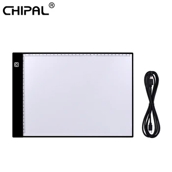 CHIPAL A4, LED Digitalni Tablet Grafični Tablet Ultra Tanek Umetnosti Risalno Desko Svetlobe Polje Iskanje Pad Prenosni USB, Pisanje, Kopiranje Odbor